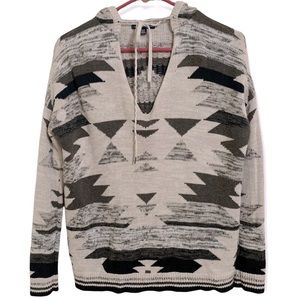 American Eagle Aztec Pattern Sweater Hoodie XS